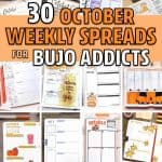 examples of fall weekly layout ideas