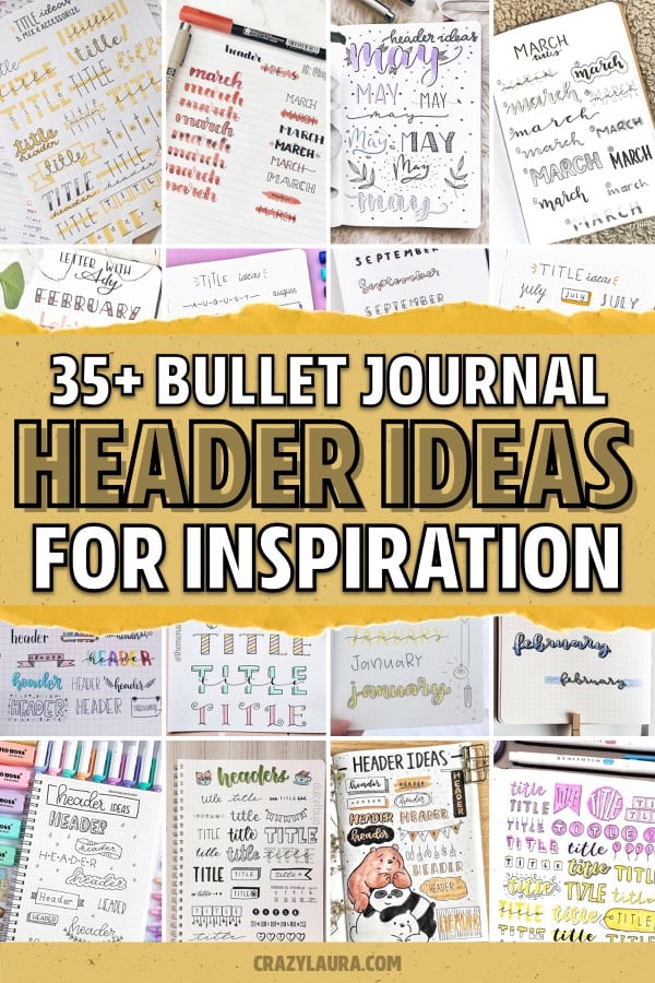 easy grid journal header examples