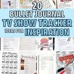 netflix bullet journal tracker inspiration