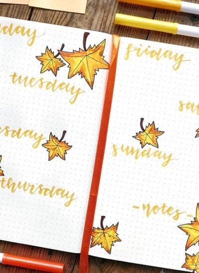 list of october weekly bujo layouts