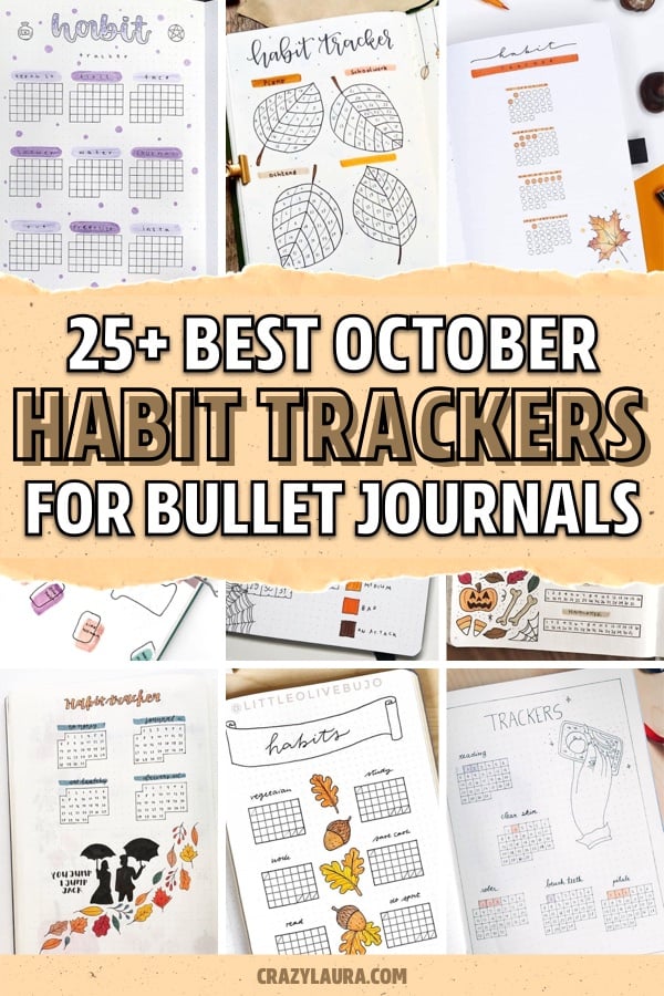 habit tracker layout inspiration for october