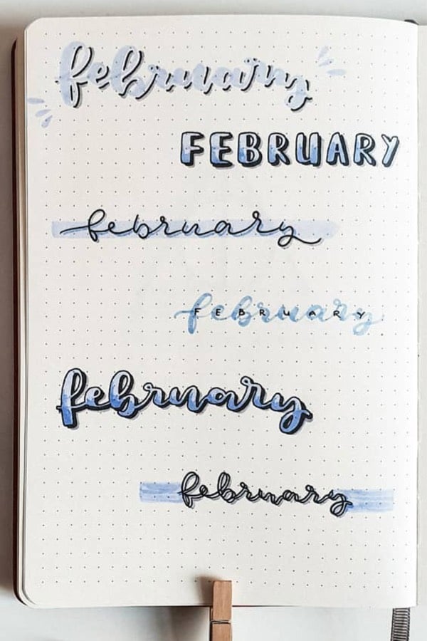 light blue header ideas for february