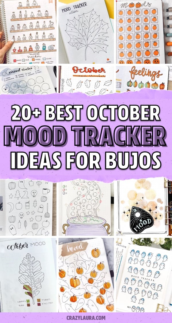bullet journal october mood tracking ideas