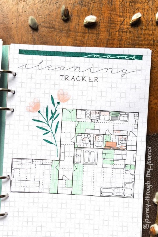 march cleaning tracker example
