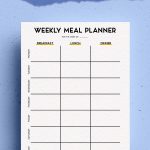free pdf for meal planner