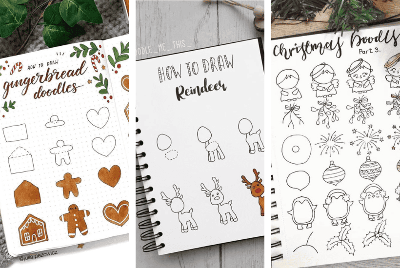 Best Bullet Journal Christmas Doodle Ideas For Inspo