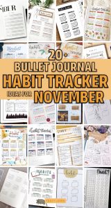 25+ Best November Habit Tracker Ideas For Bujo Addicts - Crazy Laura