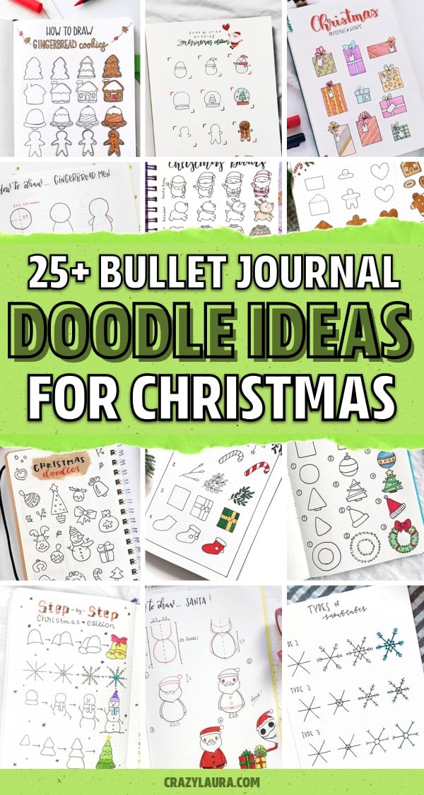 doodle tutorial for winter bujo themes