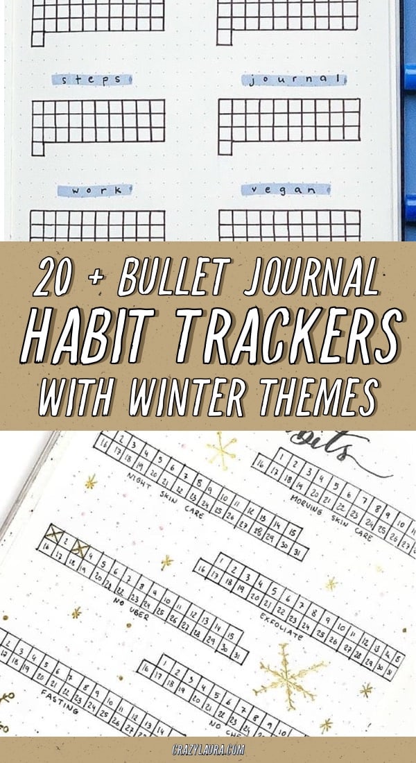 easy habit tracker ideas for winter