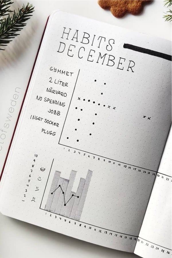 december ideas for habit tracker