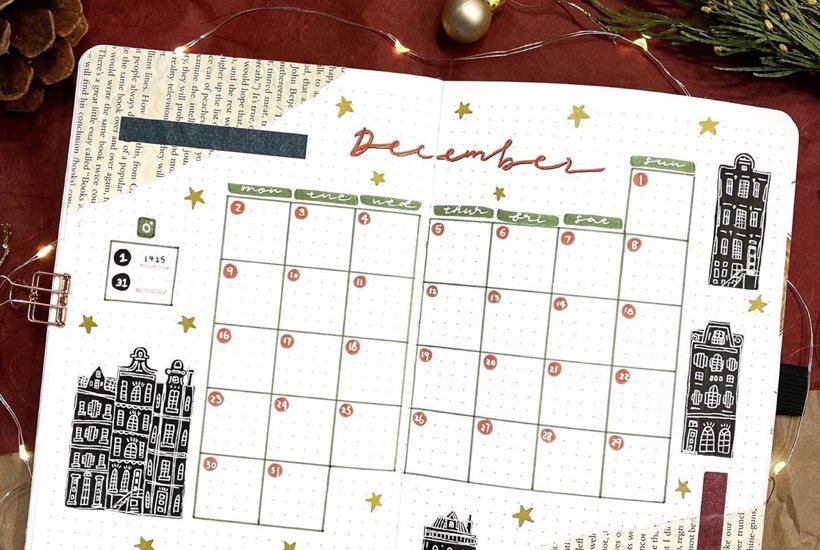 25+ Best December Monthly Spread Ideas For 2024
