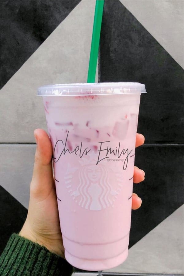 healthy pink drink order