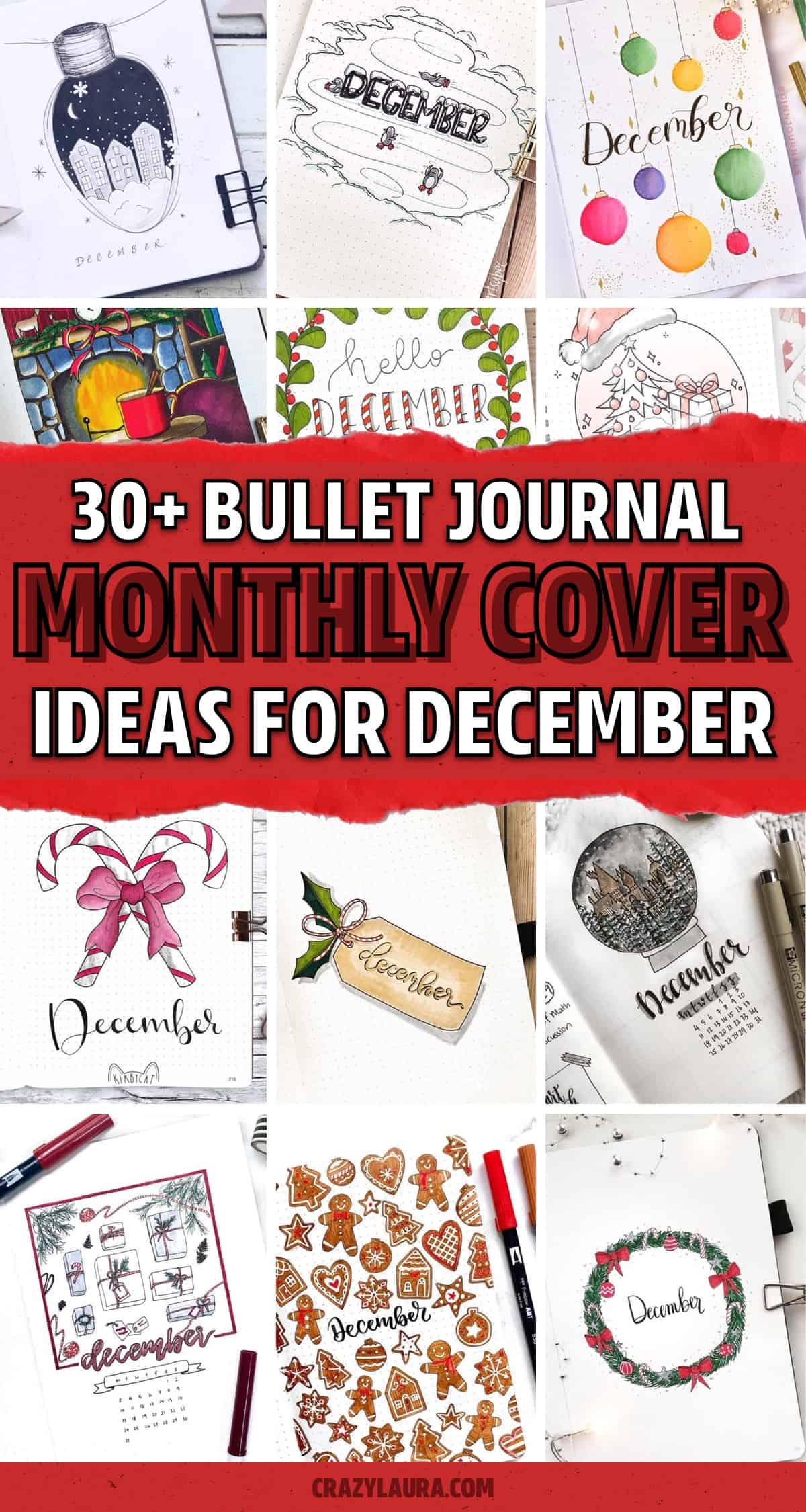 bullet journal cover ideas for winter