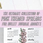 pink bujo theme examples