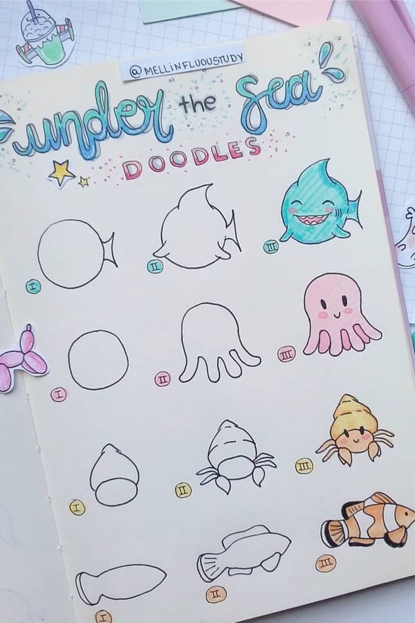 doodle tutorial with animals