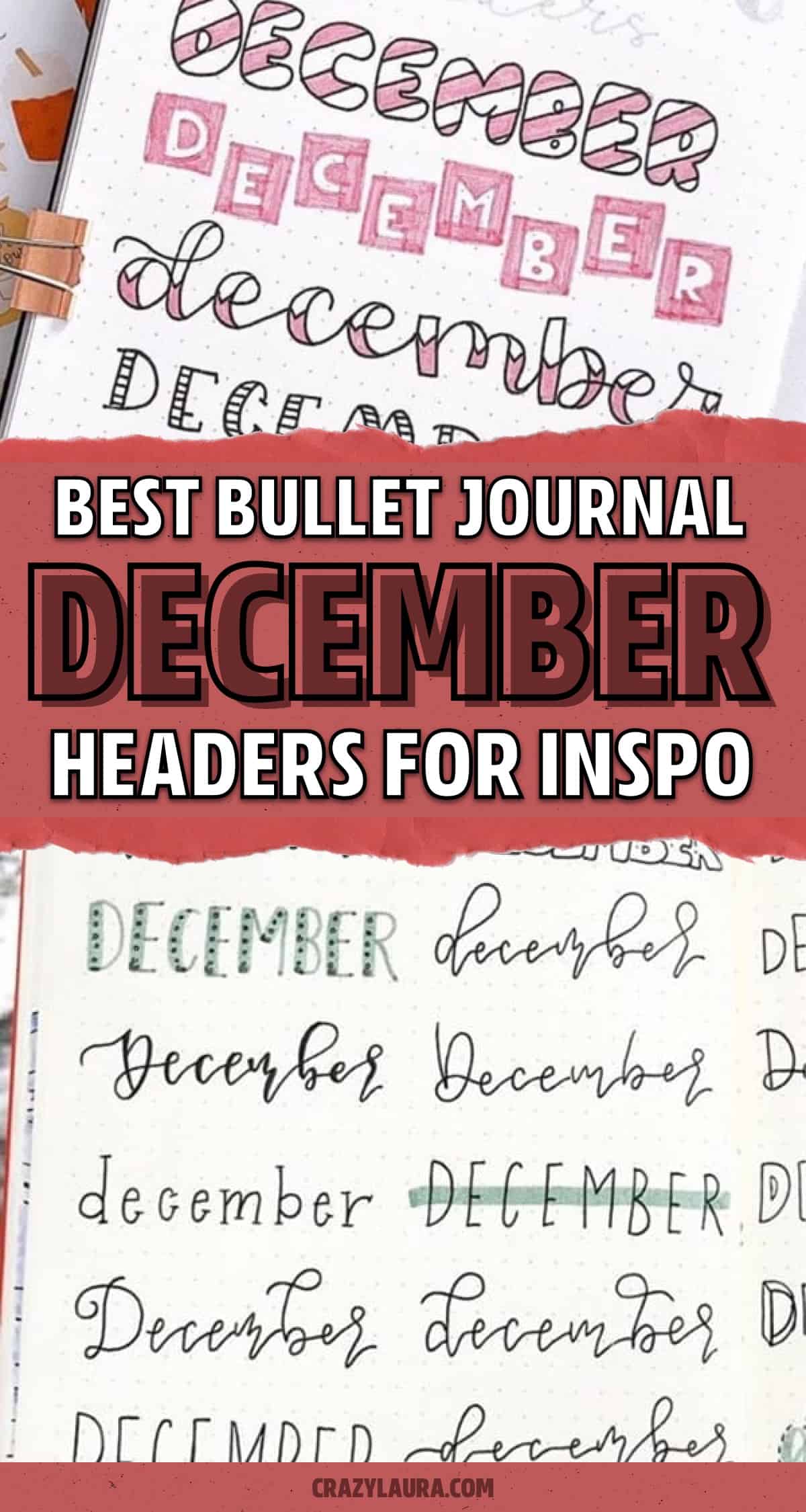 easy journal headers for winter