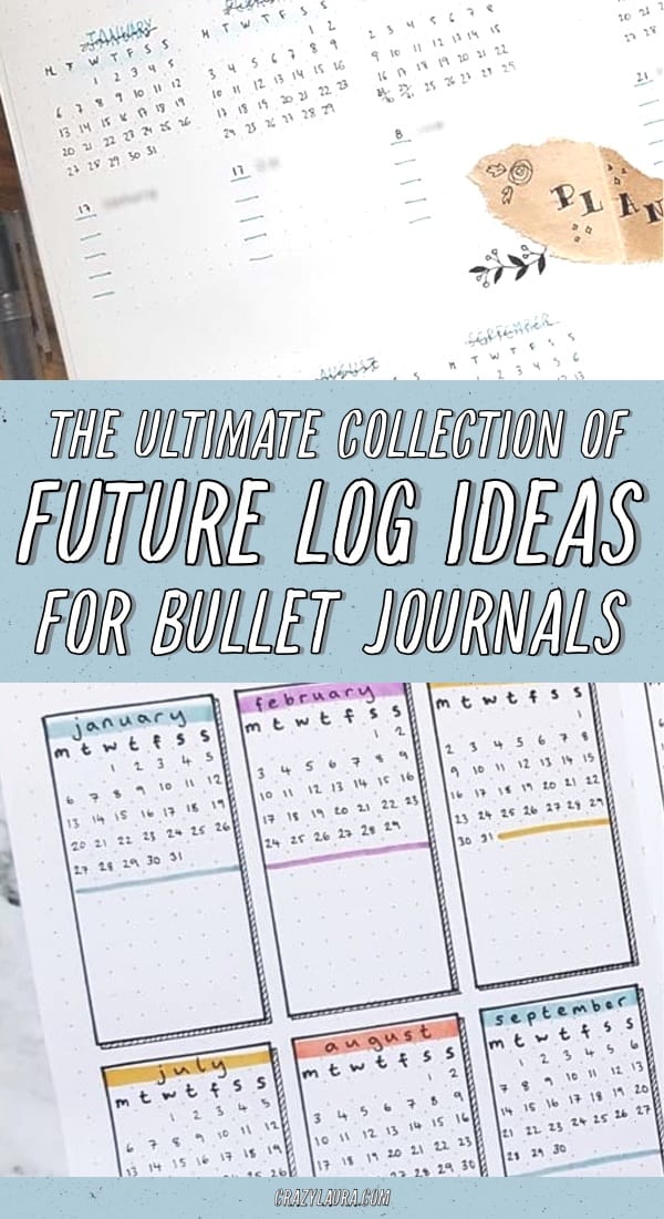 easy future log layout examples
