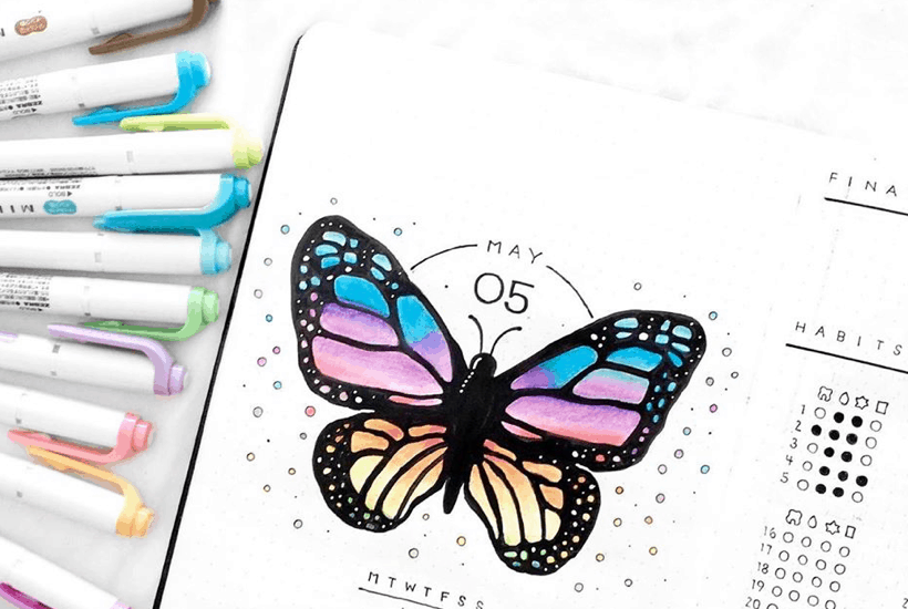 Best Butterfly Themed Bullet Journal Spreads For 2024