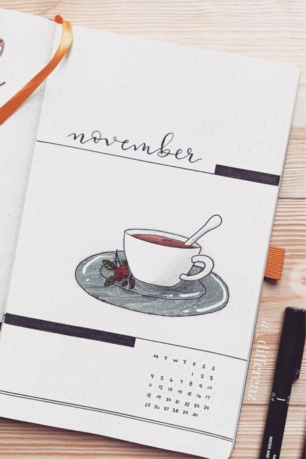 cover spread with coffee theme