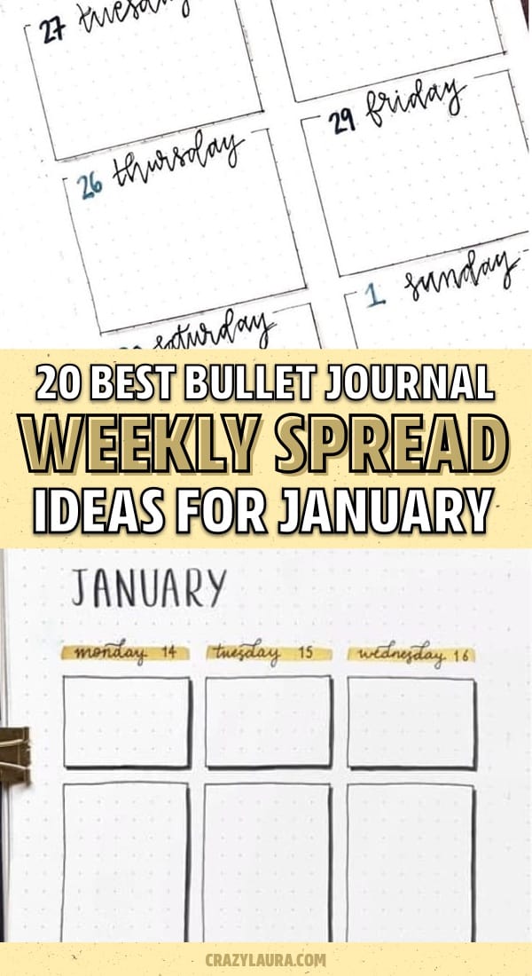 weekly spread ideas for winter