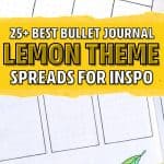 best bujo theme with lemon doodles