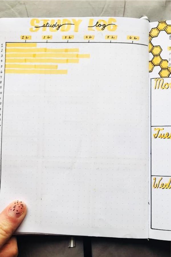 25+ Bee Themed Bullet Journal Spreads For 2020 - Crazy Laura