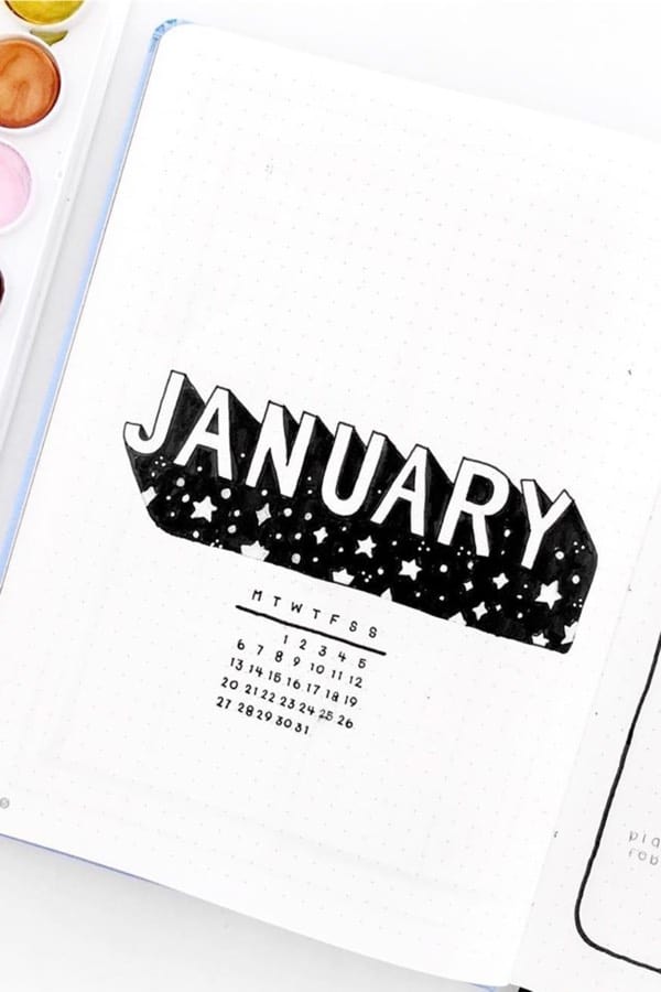 bold monthly cover for winter