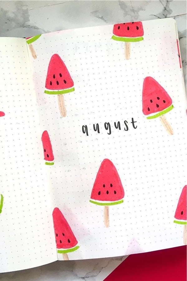 monthly cover with melons
