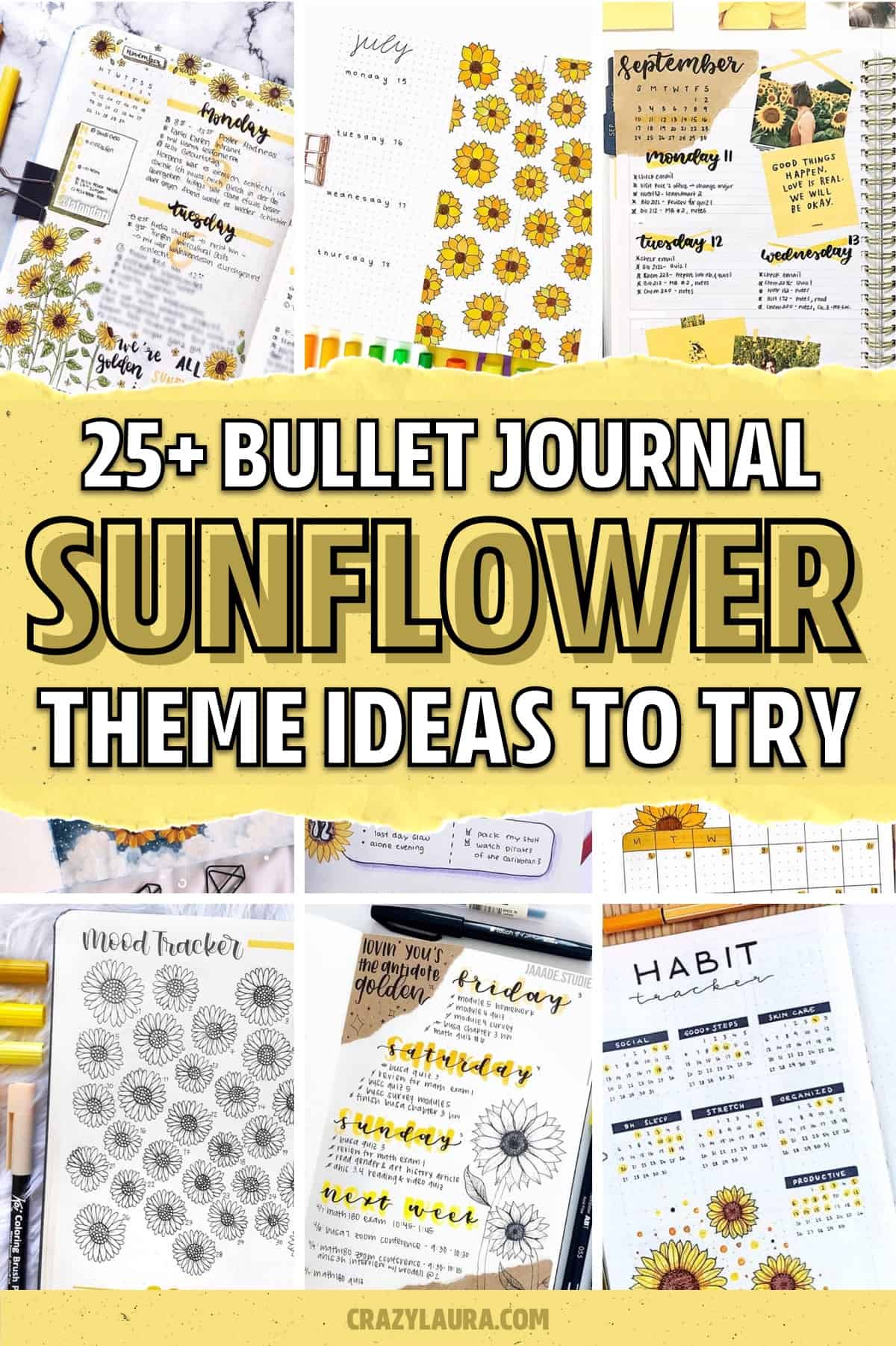 journal theme inspiration with flowers
