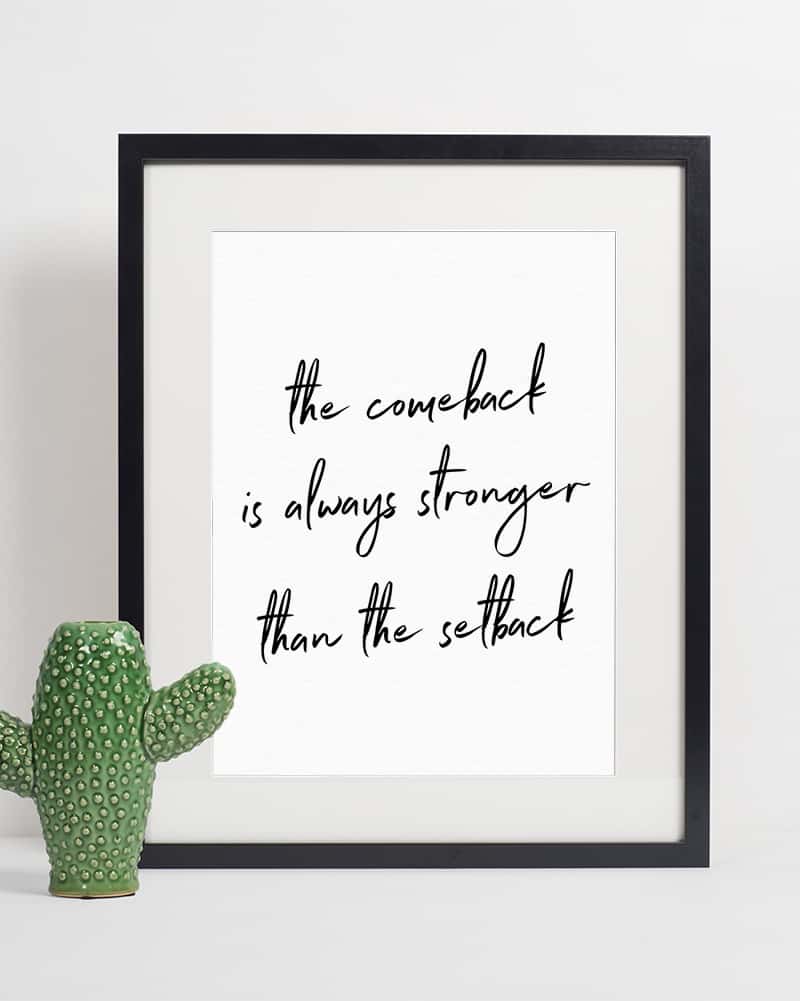 free wall art with quote
