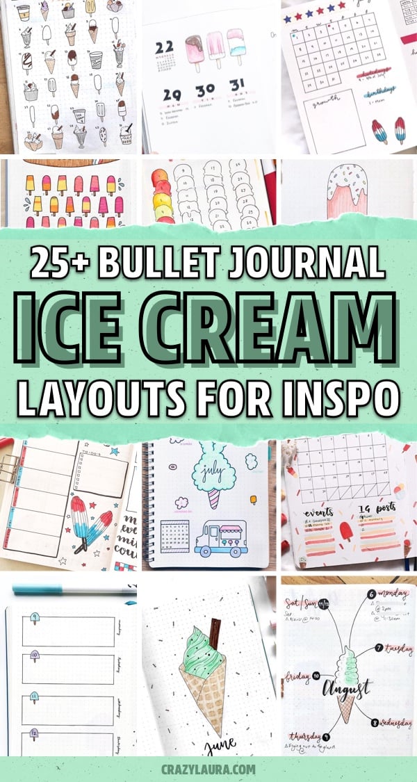 diy journal ice cream theme inspiration
