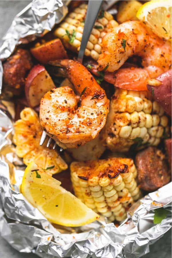 shrimp foil packet dinner recipe
