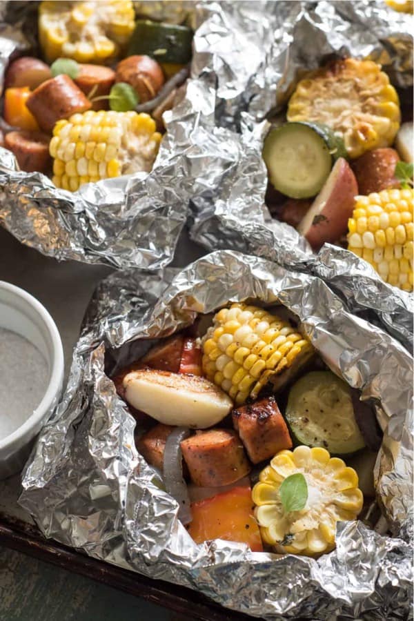 meat and veggie recipe for tin foil packets