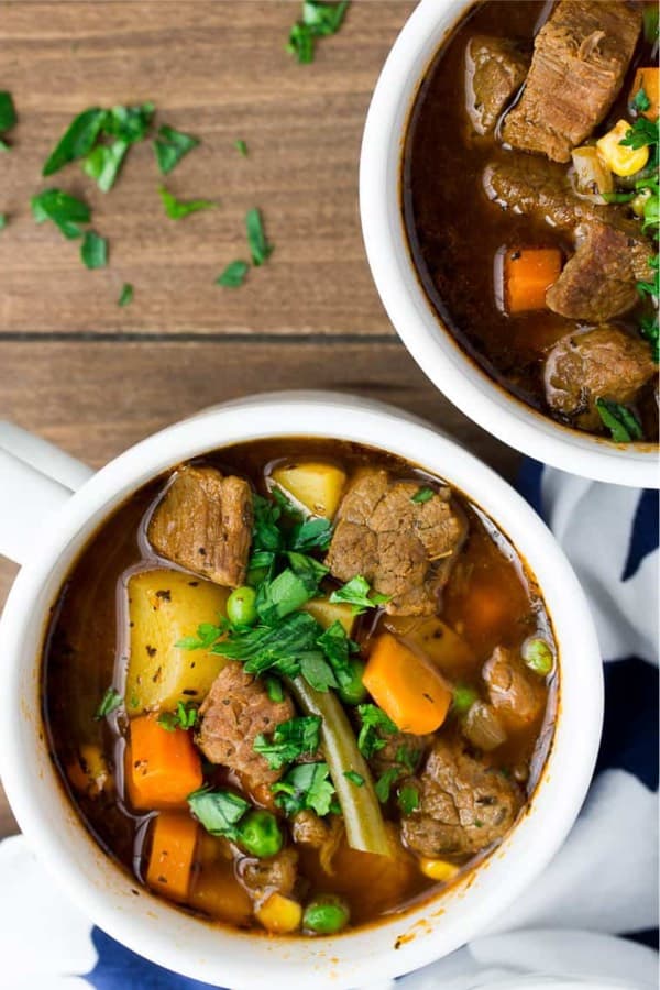 veggie beef soup recipe for instant pot