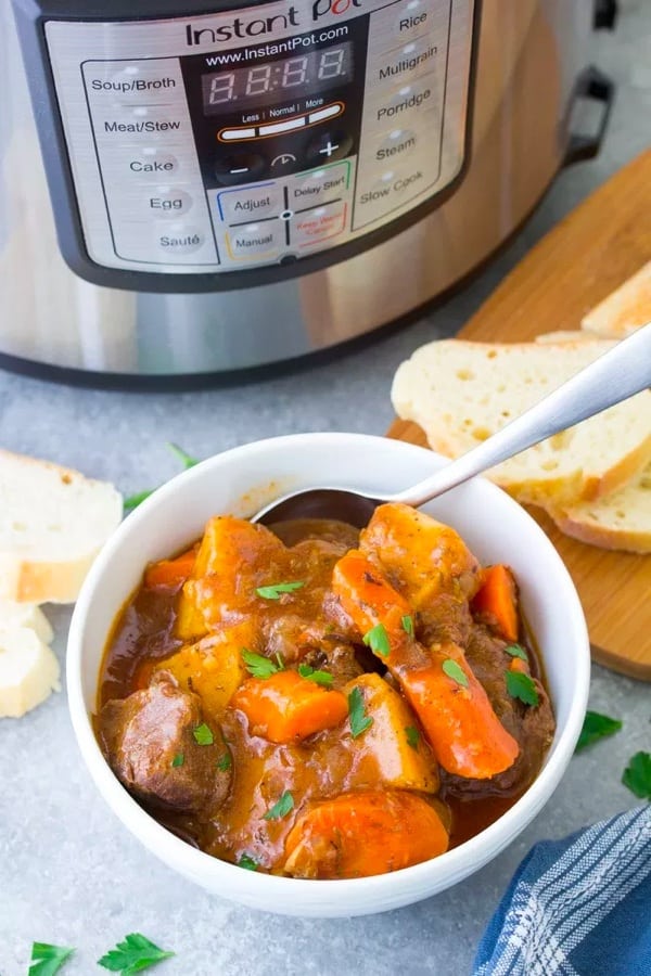 simple beef stew for instant pot