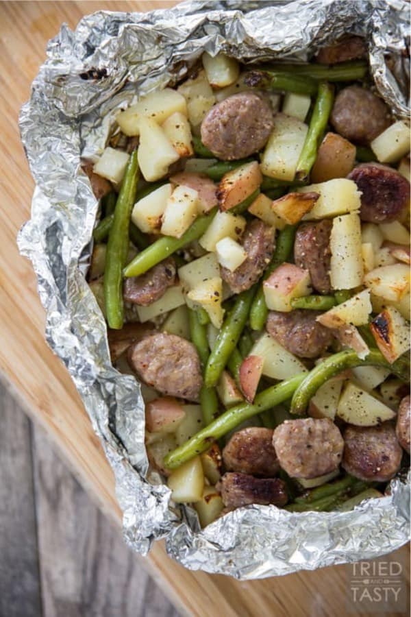 quick italian sausage foil packet dinner for oven