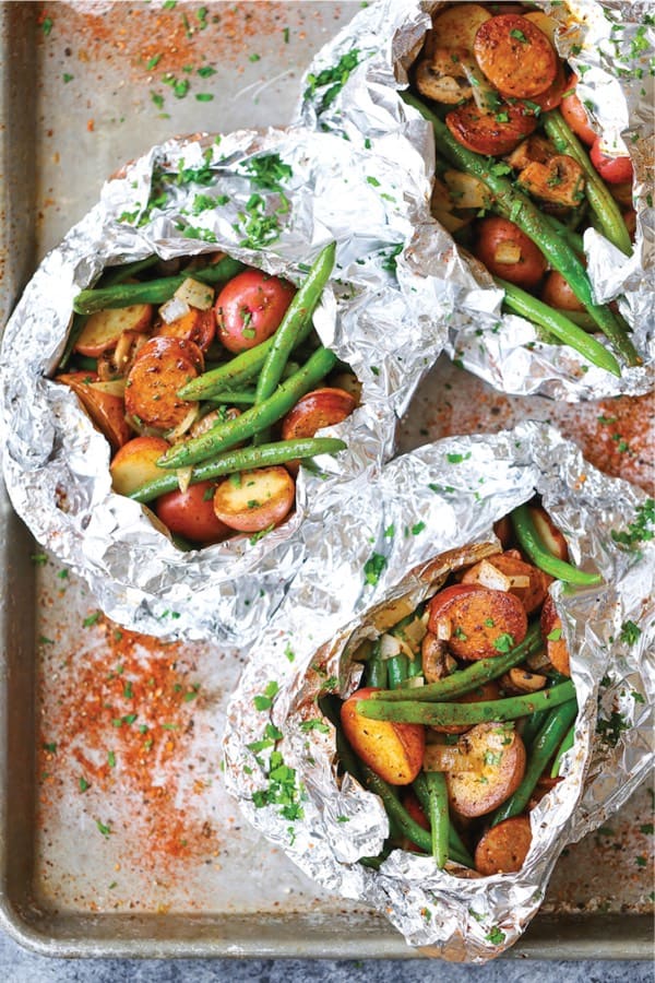 quick family dinner recipes with foil packs