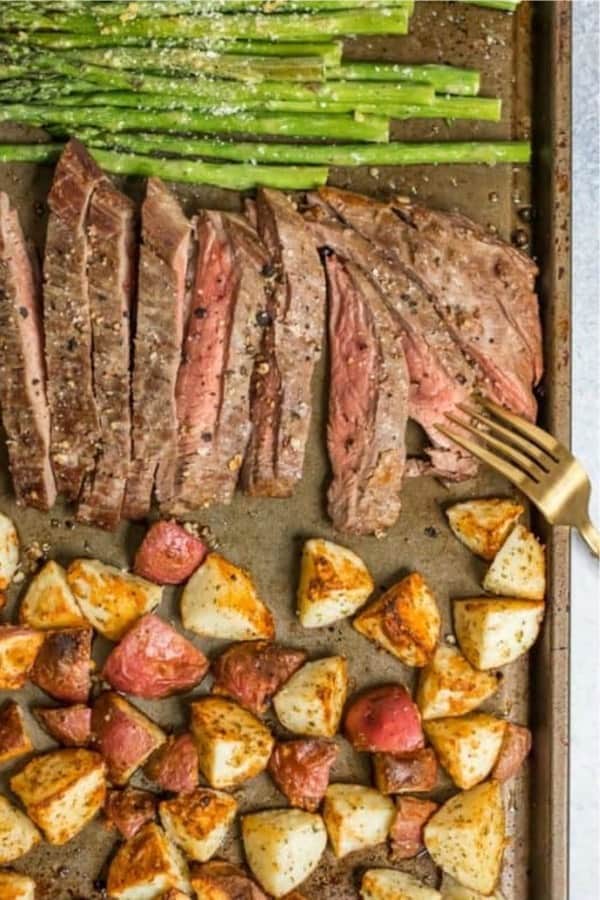 easy steak dinner sheet pan recipe