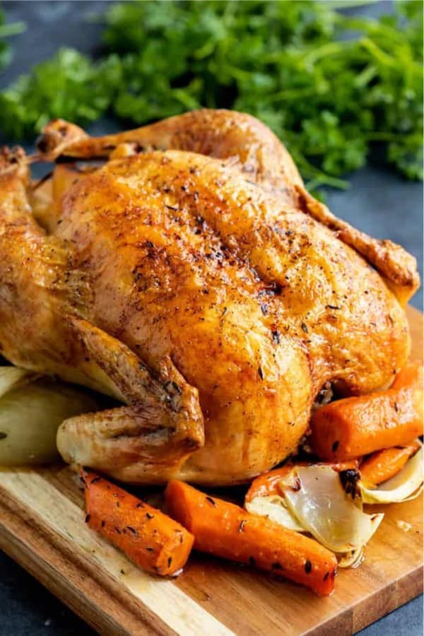 quick roasted whole chicken