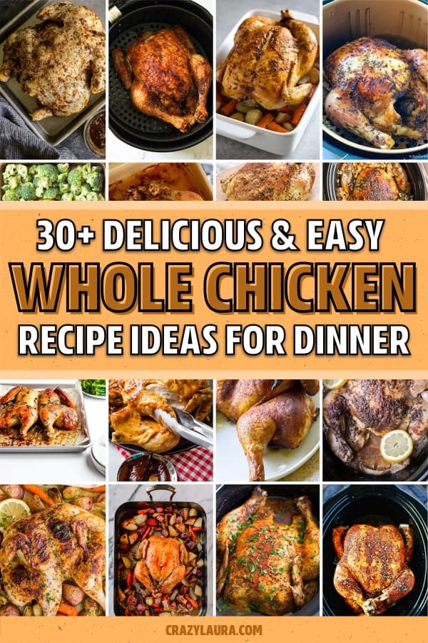 list of ways to cook whole chicken