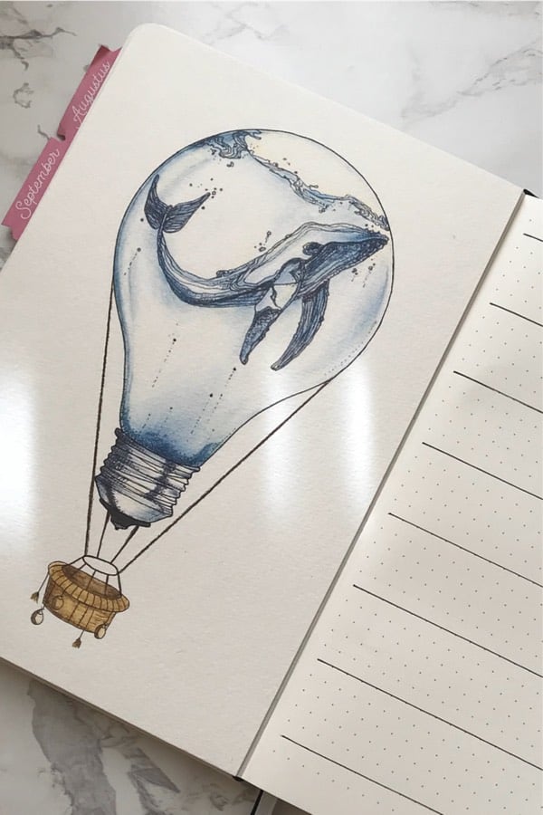 best cover spread with light bulb decoration