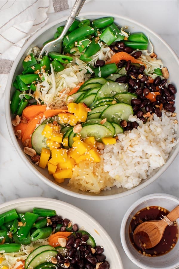 quick and easy vegan rice bowl