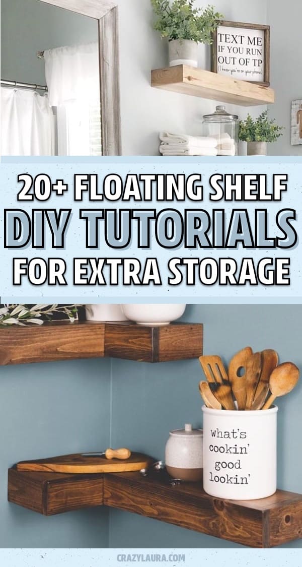 cheap diy floating shelf examples
