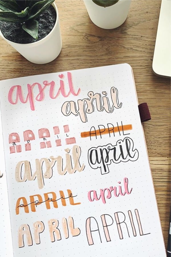 header ideas for april