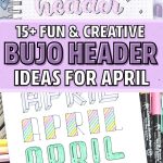 title decoration examples for bujo
