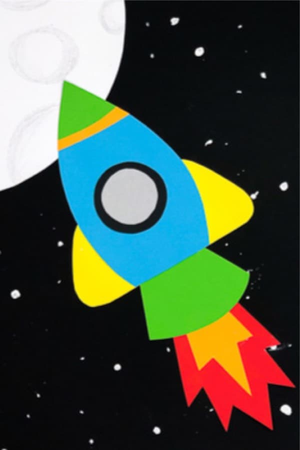 space rocket themed diy craft tutorial