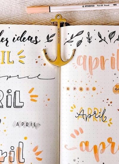 collection of april bujo titles