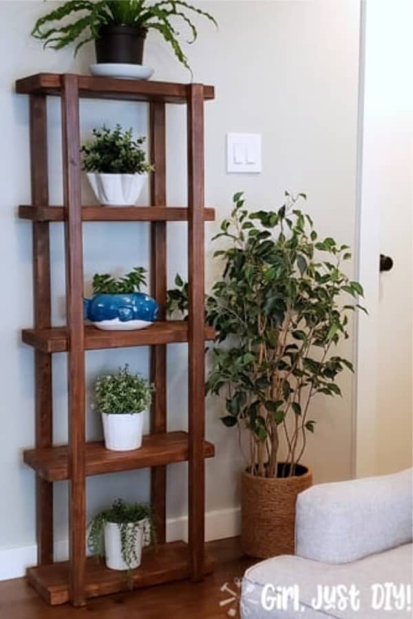 easy planter stand from 2x4s