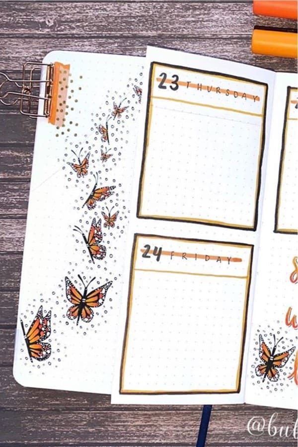 dutch door spread with butterfly theme