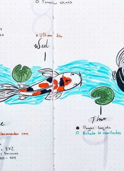 list of koi fish bujo pages